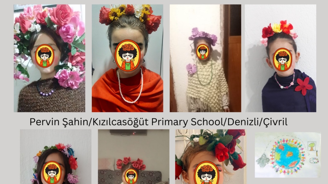 3/C sınıfı kız öğrencilerinin herbiri Frida Kahlo oldu...
