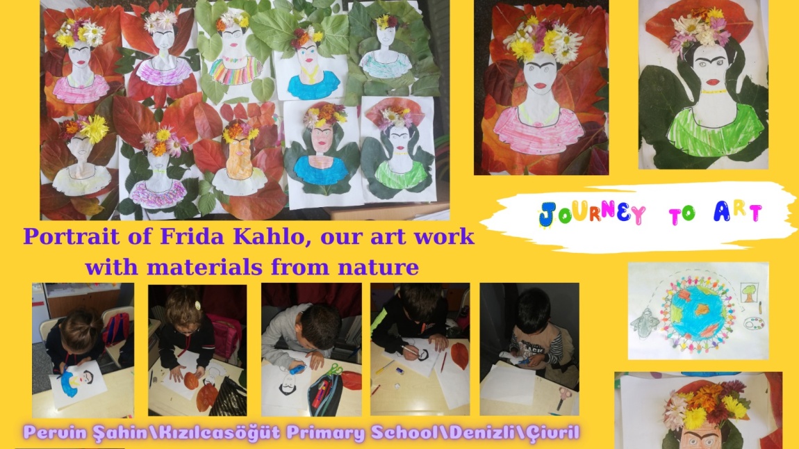 3/C sınıfı öğrencileri Pervin Şahin rehberliğinde Frida Kahlo sanat etkinlikleri yaptılar.