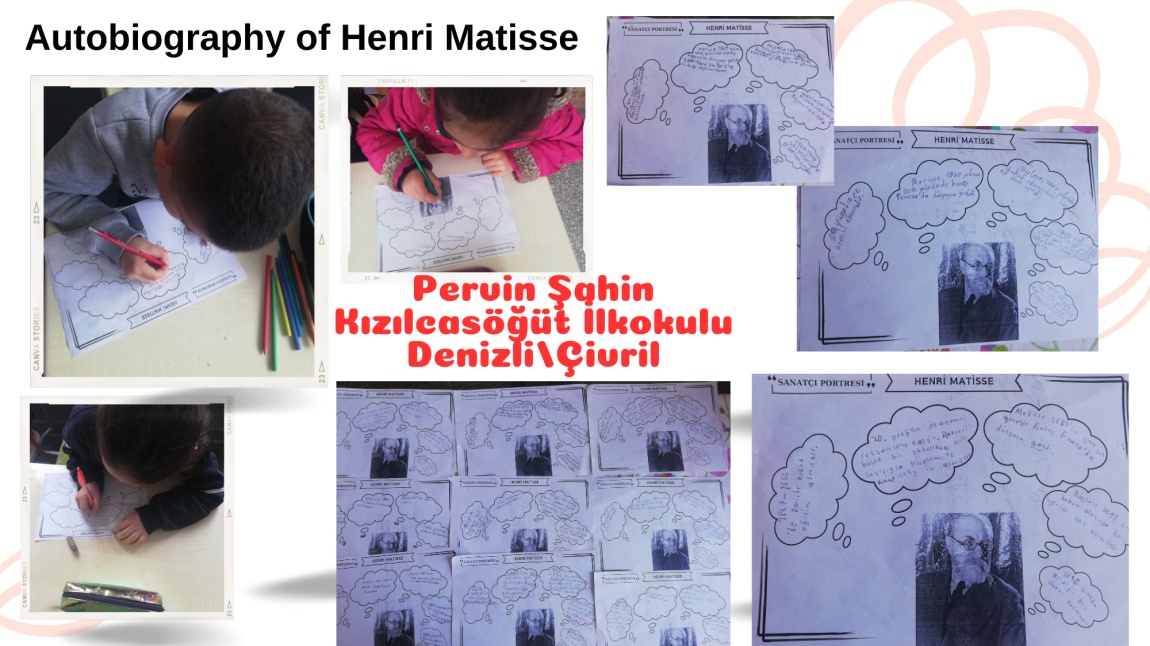 3/C sınıfı  öğrencileri Henri Matisse'nin hayatını öğreniyor.