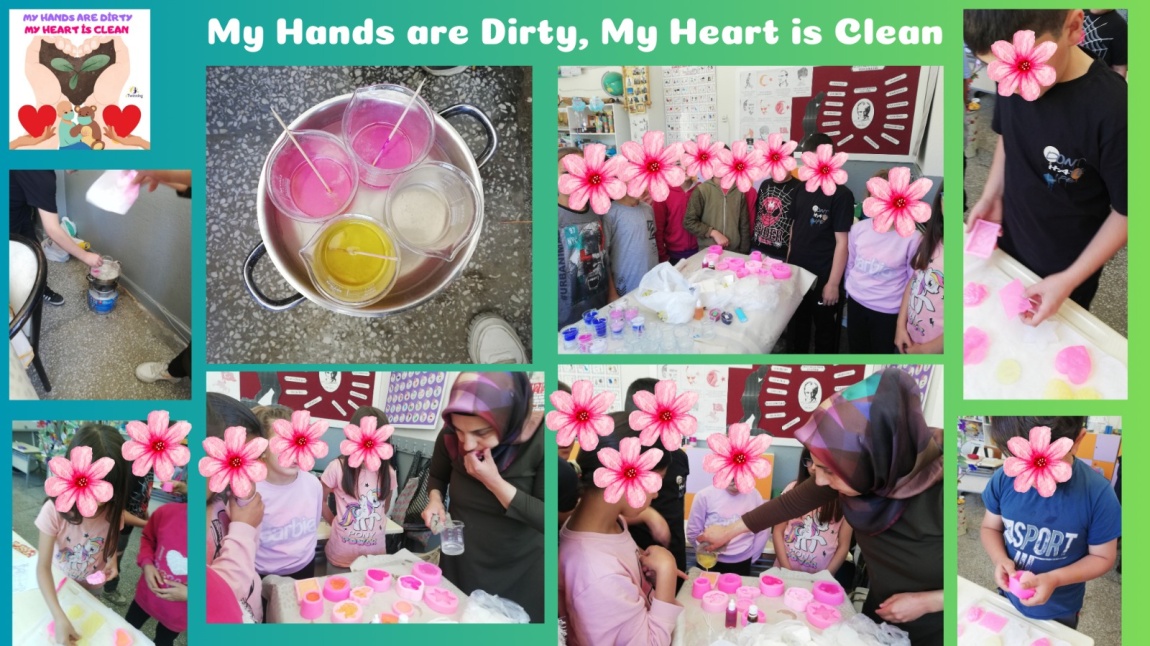 3/C sınıfı öğrencileri Pervin Şahin rehberliğinde My Hands are Dirty, My Heart is Clean  projesinde SABUN YAPIMI etkinliği yaptılar.